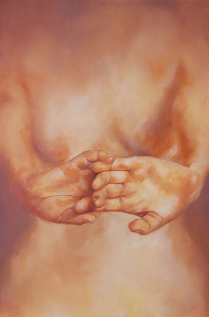 Figure Painting With Torso and Hands by James Parenti